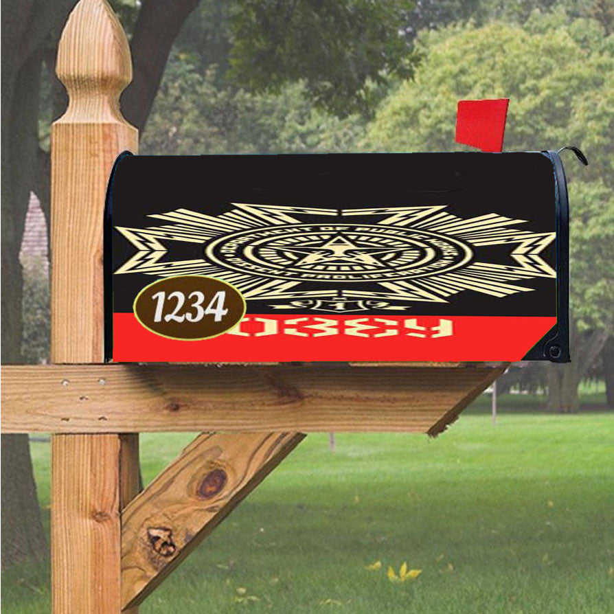 Obey Clothing Magnetic Mailbox Cover 18" X 21" Outdoor Decor