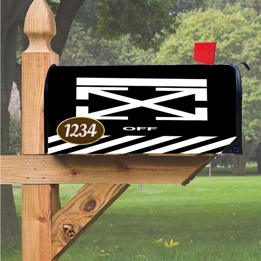 Off White 4 Magnetic Mailbox Cover 18" X 21" Outdoor Decor