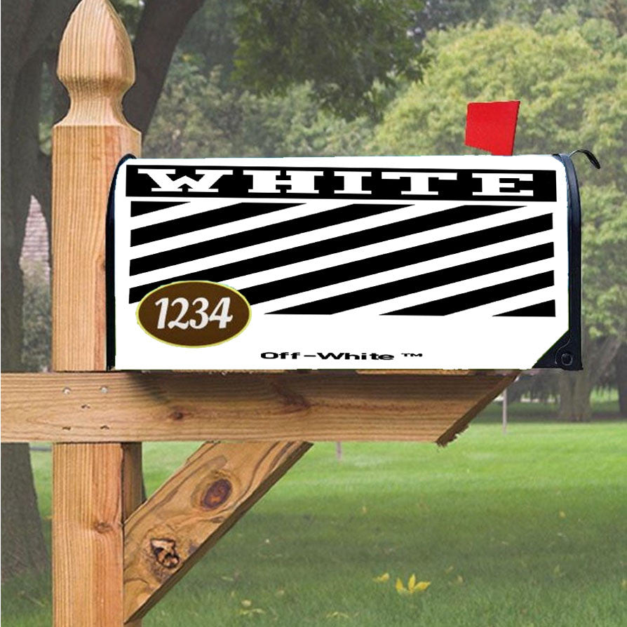 Off White Flagship Magnetic Mailbox Cover 18" X 21" Outdoor Decor