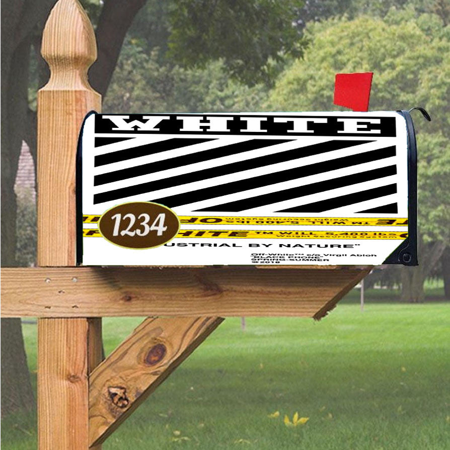 Off White Nature Magnetic Mailbox Cover 18" X 21" Outdoor Decor