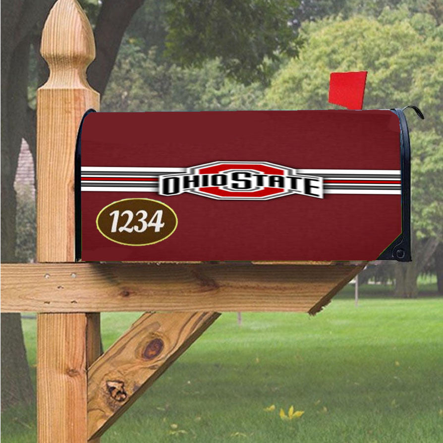 Ohio State Buckeyes University Magnetic Mailbox Cover 18" X 21" Outdoor Decor
