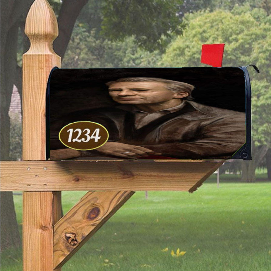 Old Captain America Magnetic Mailbox Cover 18" X 21" Outdoor Decor