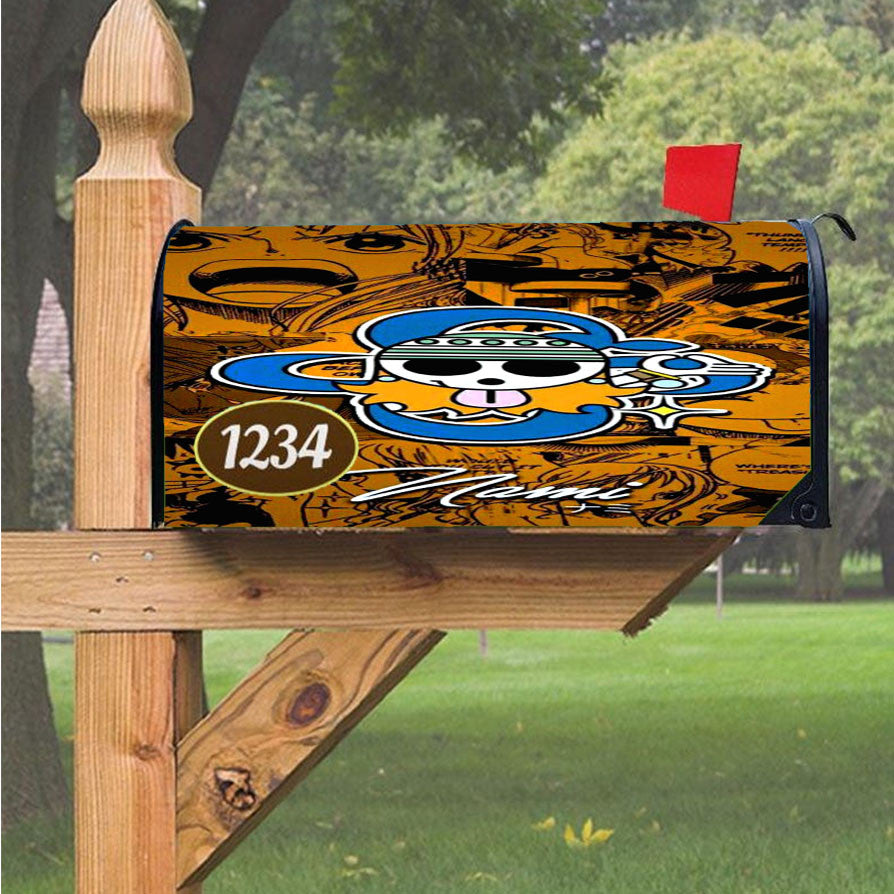 One Piece Nami Magnetic Mailbox Cover 18" X 21" Outdoor Decor