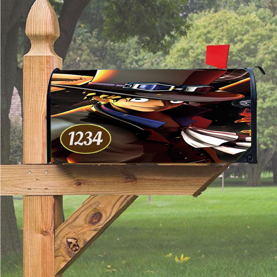 One Piece Sabo Magnetic Mailbox Cover 18" X 21" Outdoor Decor