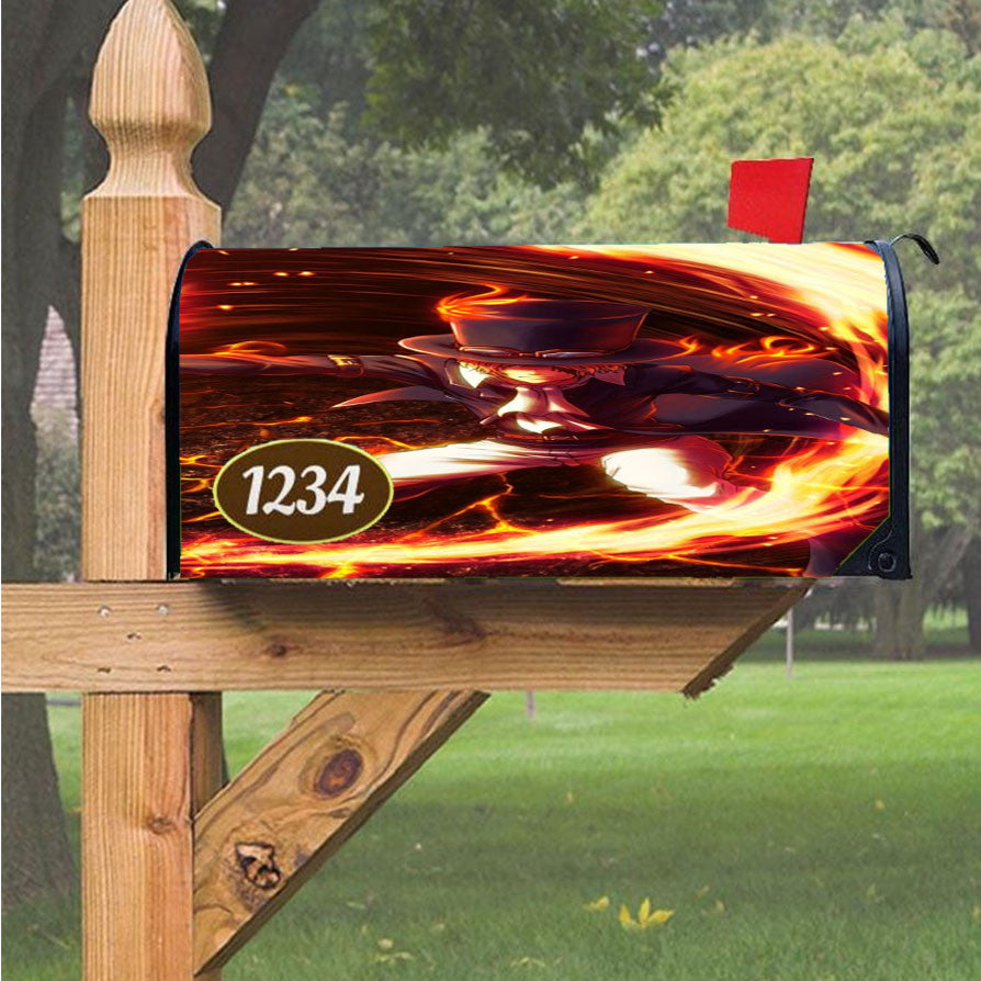 One Piece Sabo Wallpaper Magnetic Mailbox Cover 18" X 21" Outdoor Decor