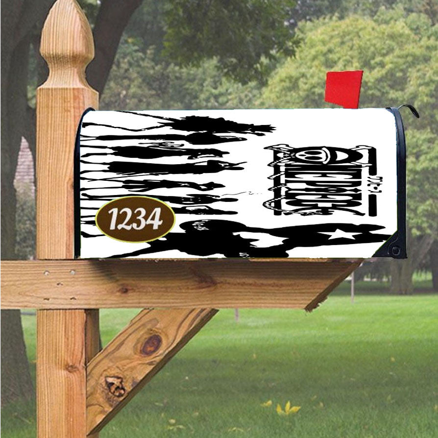 One Piece Straw Hat Pirate Crew Magnetic Mailbox Cover 18" X 21" Outdoor Decor