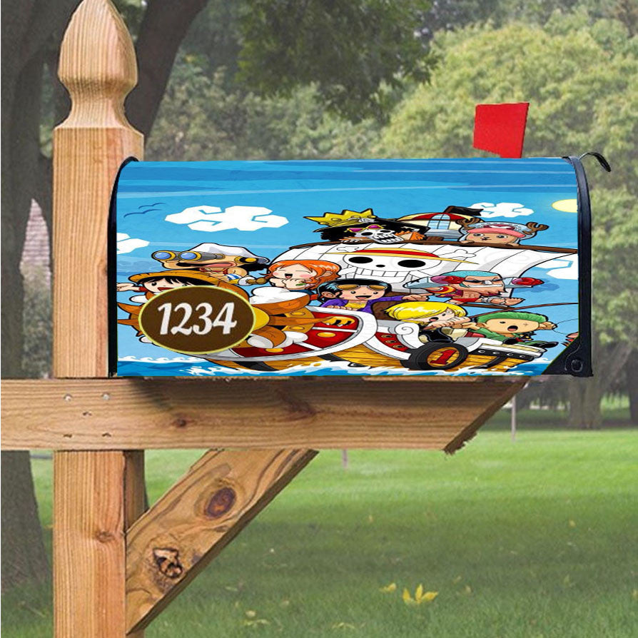 One Piece Wallpaper 1 Magnetic Mailbox Cover 18" X 21" Outdoor Decor