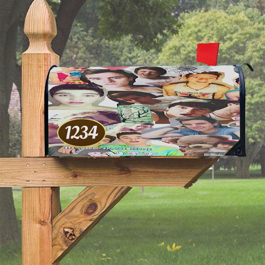 Our Second Life Collage Magnetic Mailbox Cover 18" X 21" Outdoor Decor
