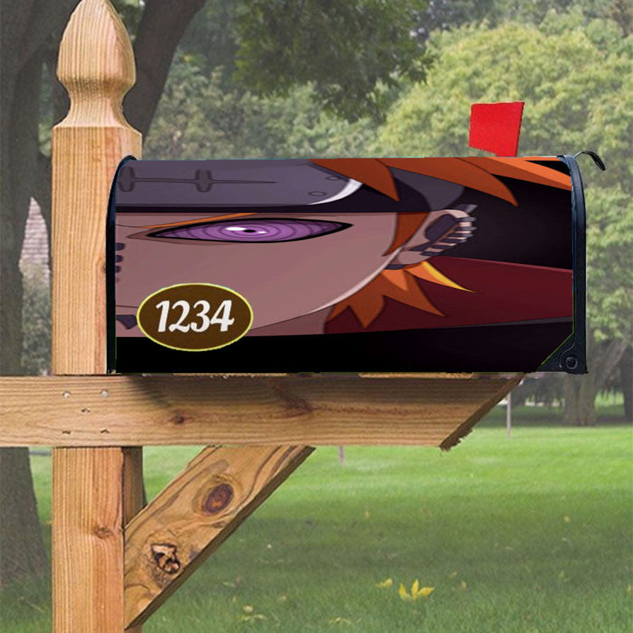 Pain Naruto Picture Magnetic Mailbox Cover 18" X 21" Outdoor Decor