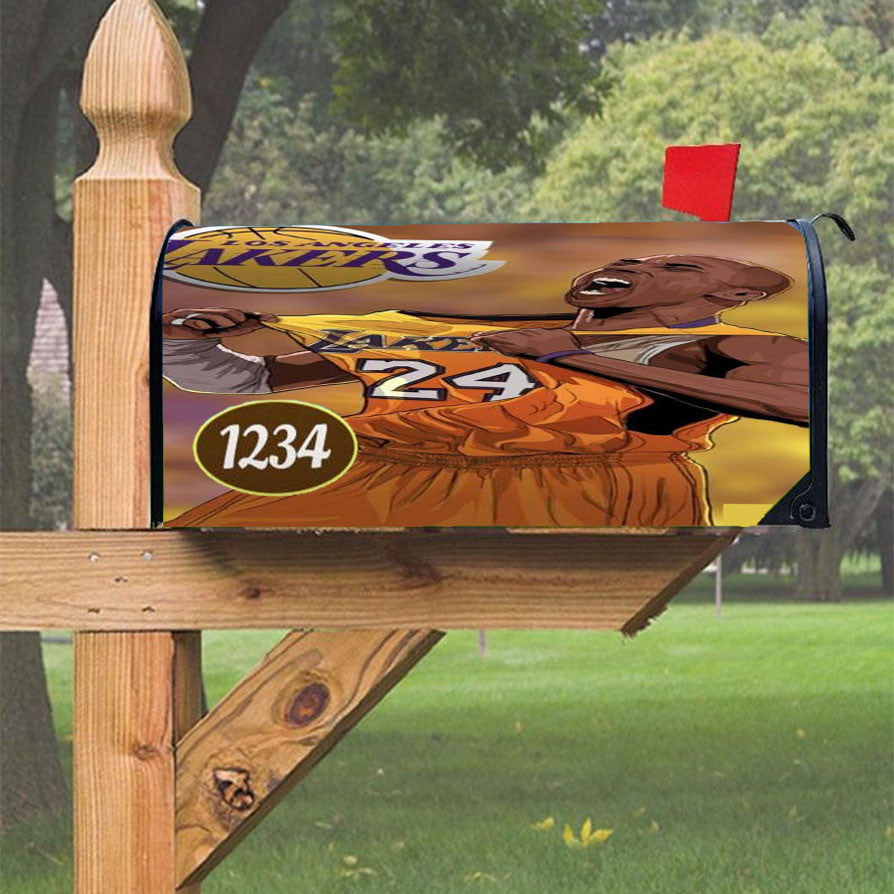 Painting Digital Kobe Bryant Magnetic Mailbox Cover 18" X 21" Outdoor Decor