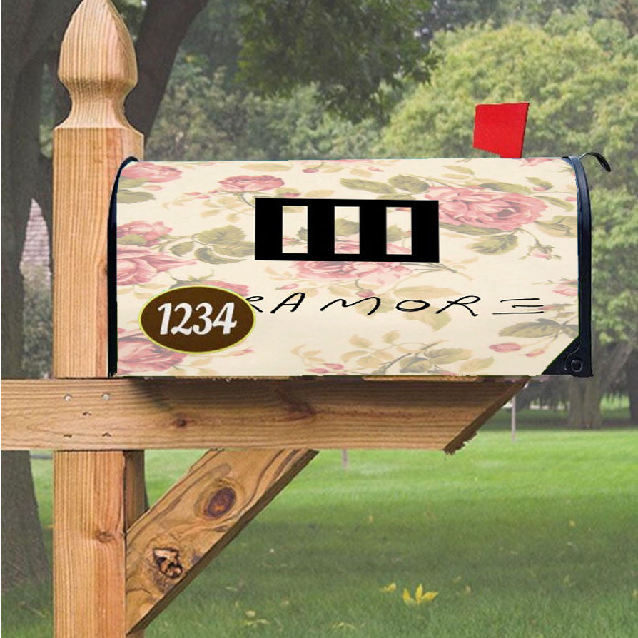 Paramore Flower Magnetic Mailbox Cover 18" X 21" Outdoor Decor
