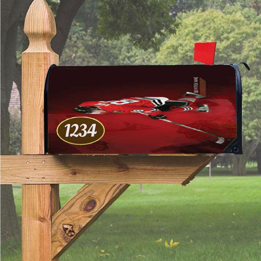 Patrick Kane Red Wallpaper Magnetic Mailbox Cover 18" X 21" Outdoor Decor
