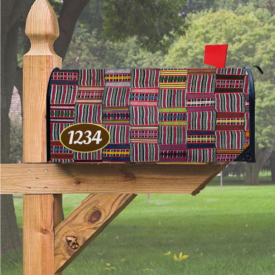Pattern Imb Mask Bowl Magnetic Mailbox Cover 18" X 21" Outdoor Decor