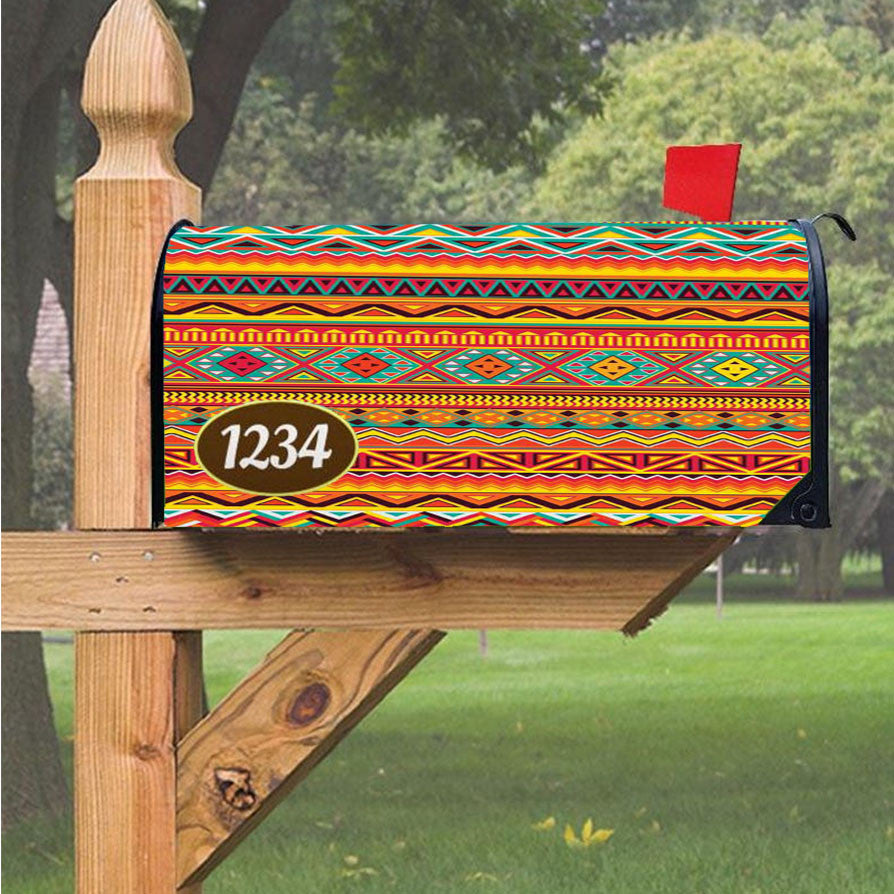 Pattern Indonesia Magnetic Mailbox Cover 18" X 21" Outdoor Decor