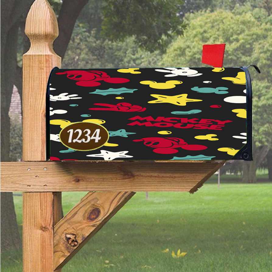 Pattern Mickey Mouse Magnetic Mailbox Cover 18" X 21" Outdoor Decor