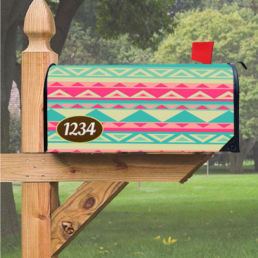 Pattern Pink Cute Tosqa Magnetic Mailbox Cover 18" X 21" Outdoor Decor