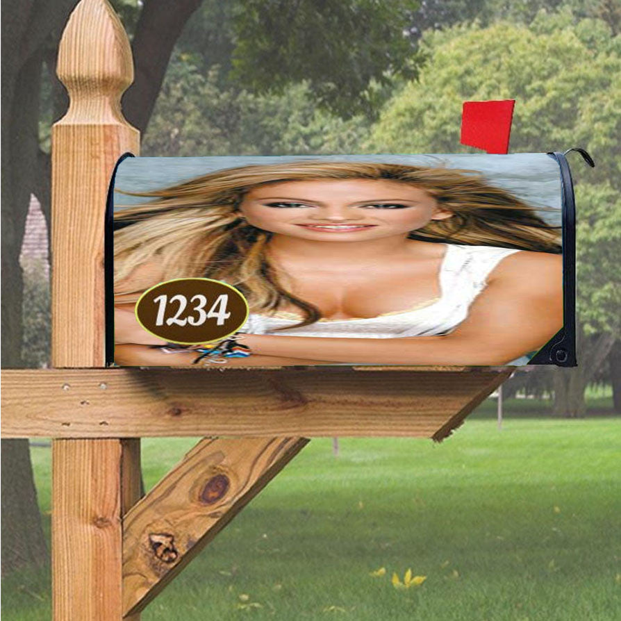 Paulina Rubio Arms Folded Magnetic Mailbox Cover 18" X 21" Outdoor Decor