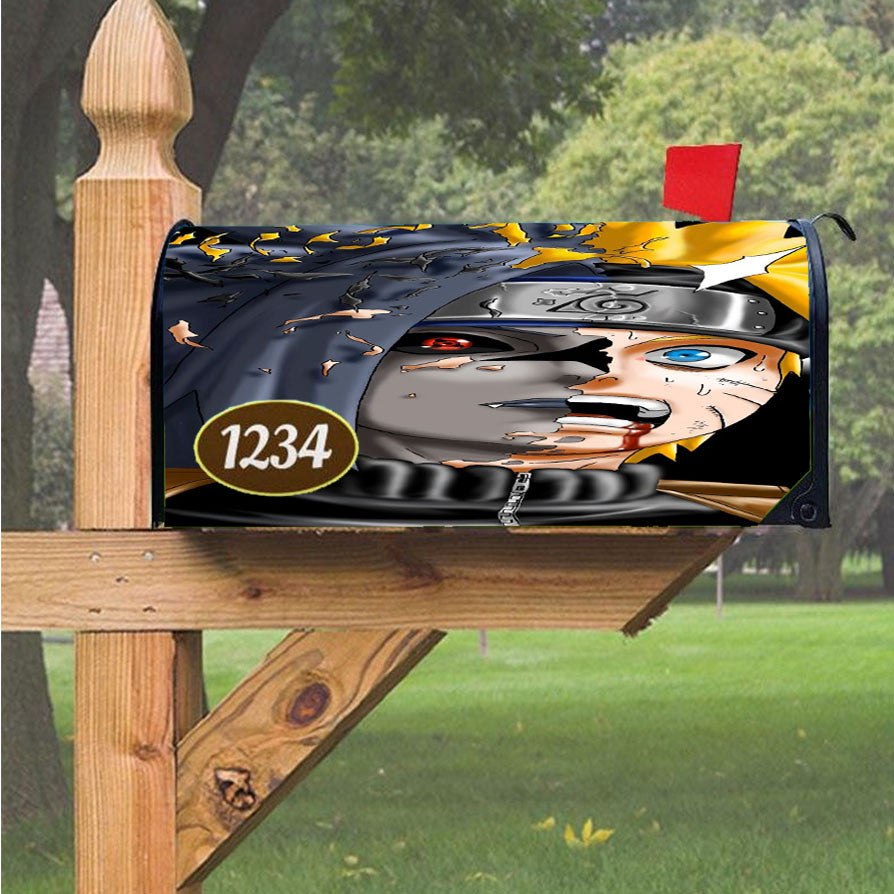 Sasunaru Sasuke Naruto Magnetic Mailbox Cover 18" X 21" Outdoor Decor