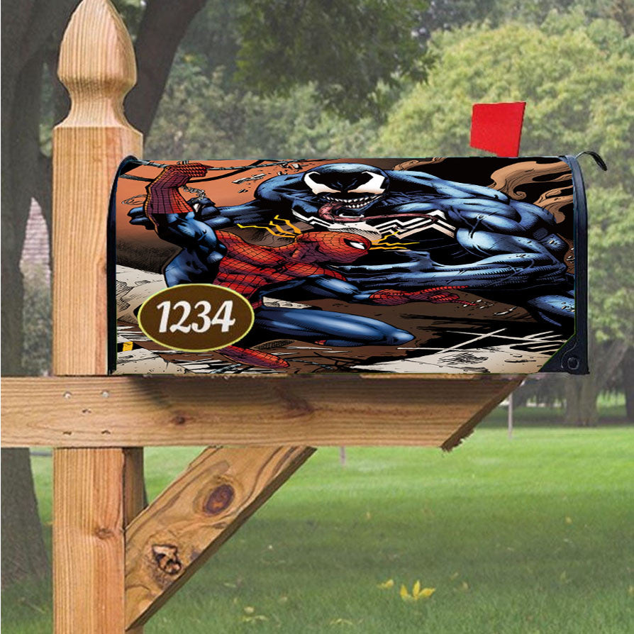 Spiderman Venom Marvel Magnetic Mailbox Cover 18" X 21" Outdoor Decor