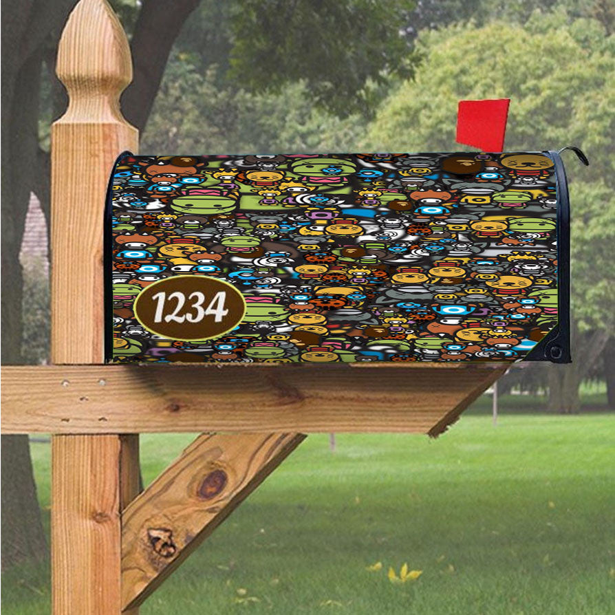 Wu Tang Clan Rap Hip Hop Music Collages Magnetic Mailbox Cover 18" X 21" Outdoor Decor