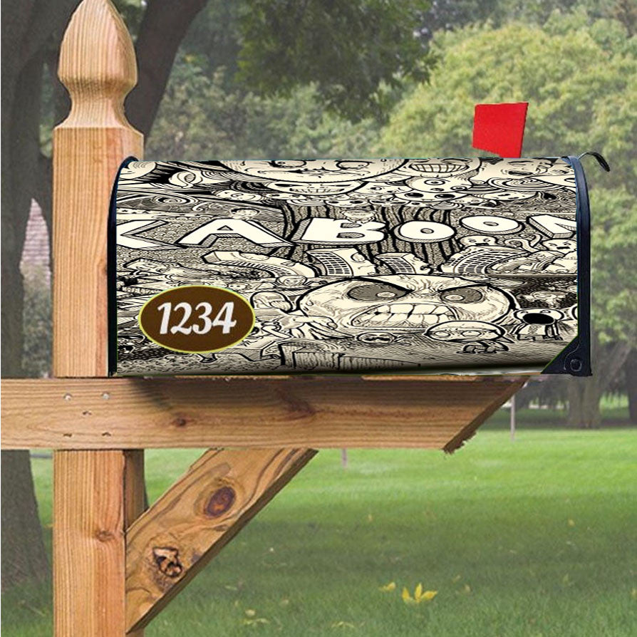 Wu Tang Clan Rap Hip Hop Music Collages Magnetic Mailbox Cover 18" X 21" Outdoor Decor