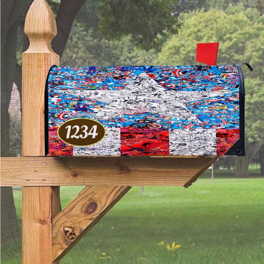 Wu Tang Clan Rap Hip Hop Music Collages Magnetic Mailbox Cover 18" X 21" Outdoor Decor