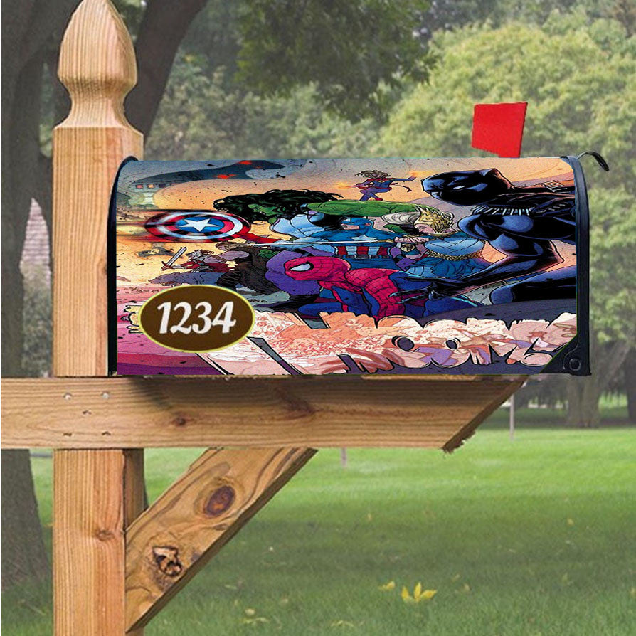 Wu Tang Clan Rap Hip Hop Music Collages Magnetic Mailbox Cover 18" X 21" Outdoor Decor