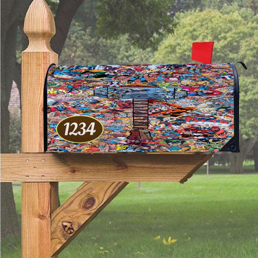 Wu Tang Clan Rap Hip Hop Music Collages Magnetic Mailbox Cover 18" X 21" Outdoor Decor