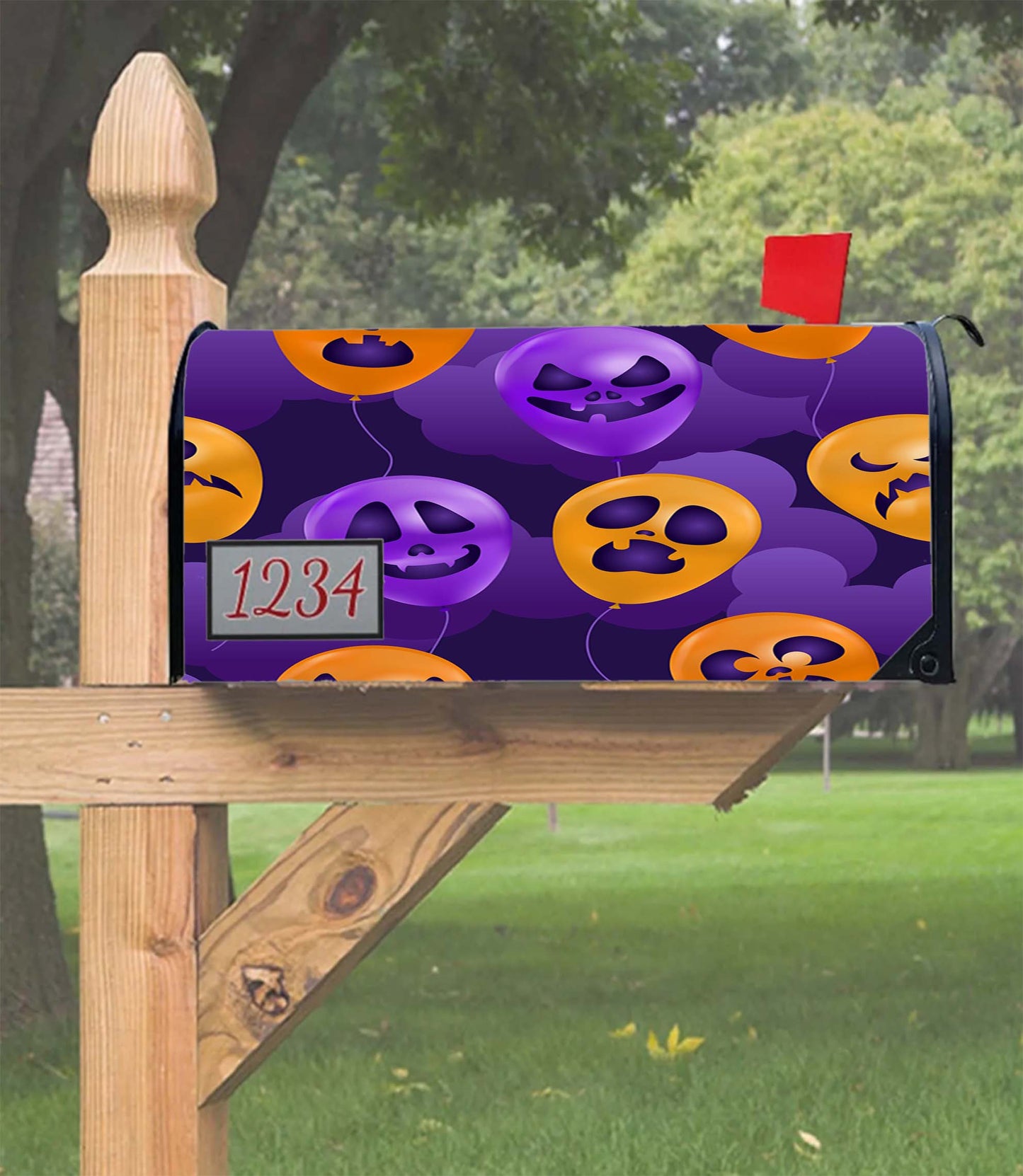 Halloween Pattern 01 Mailbox Cover