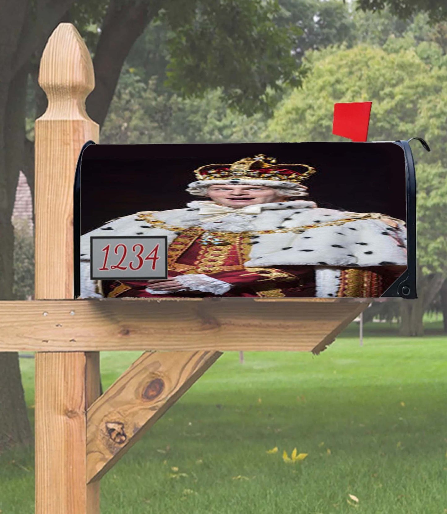 Hamilton Broadway King George Iii Mailbox Cover