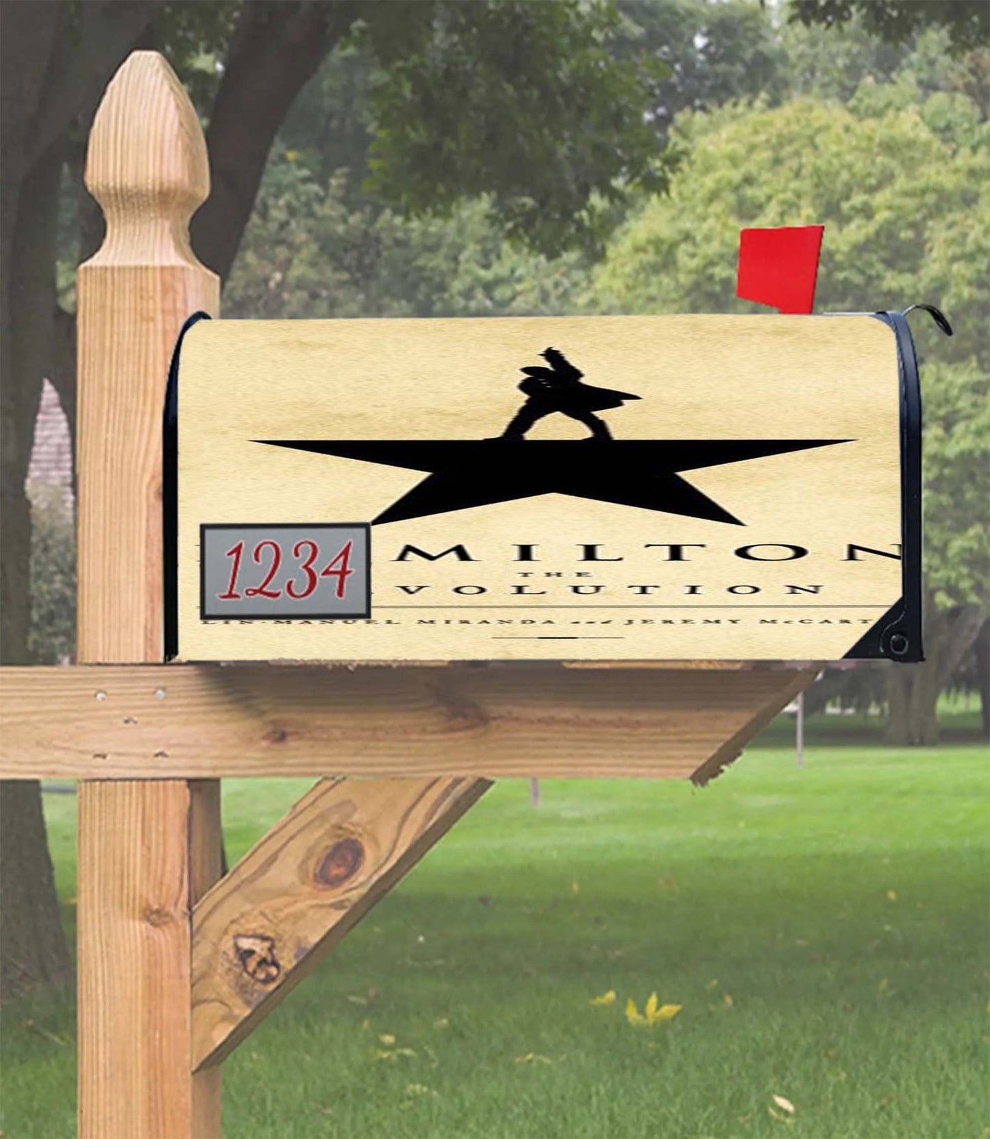 Hamilton The Revolution Book Cover Mailbox Cover