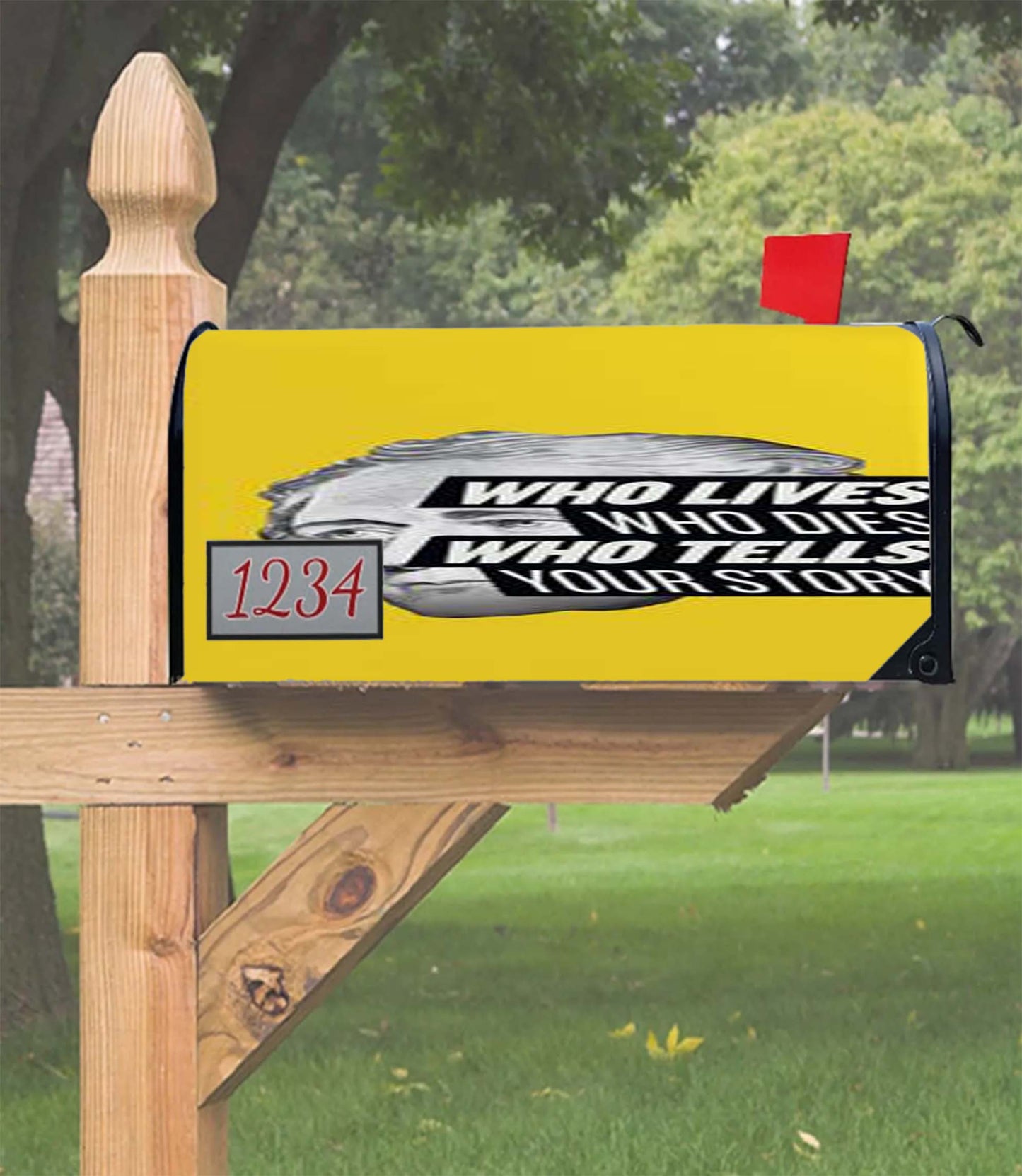 Hamilton Who Lives Who Dies Who Tells Your Story Mailbox Cover