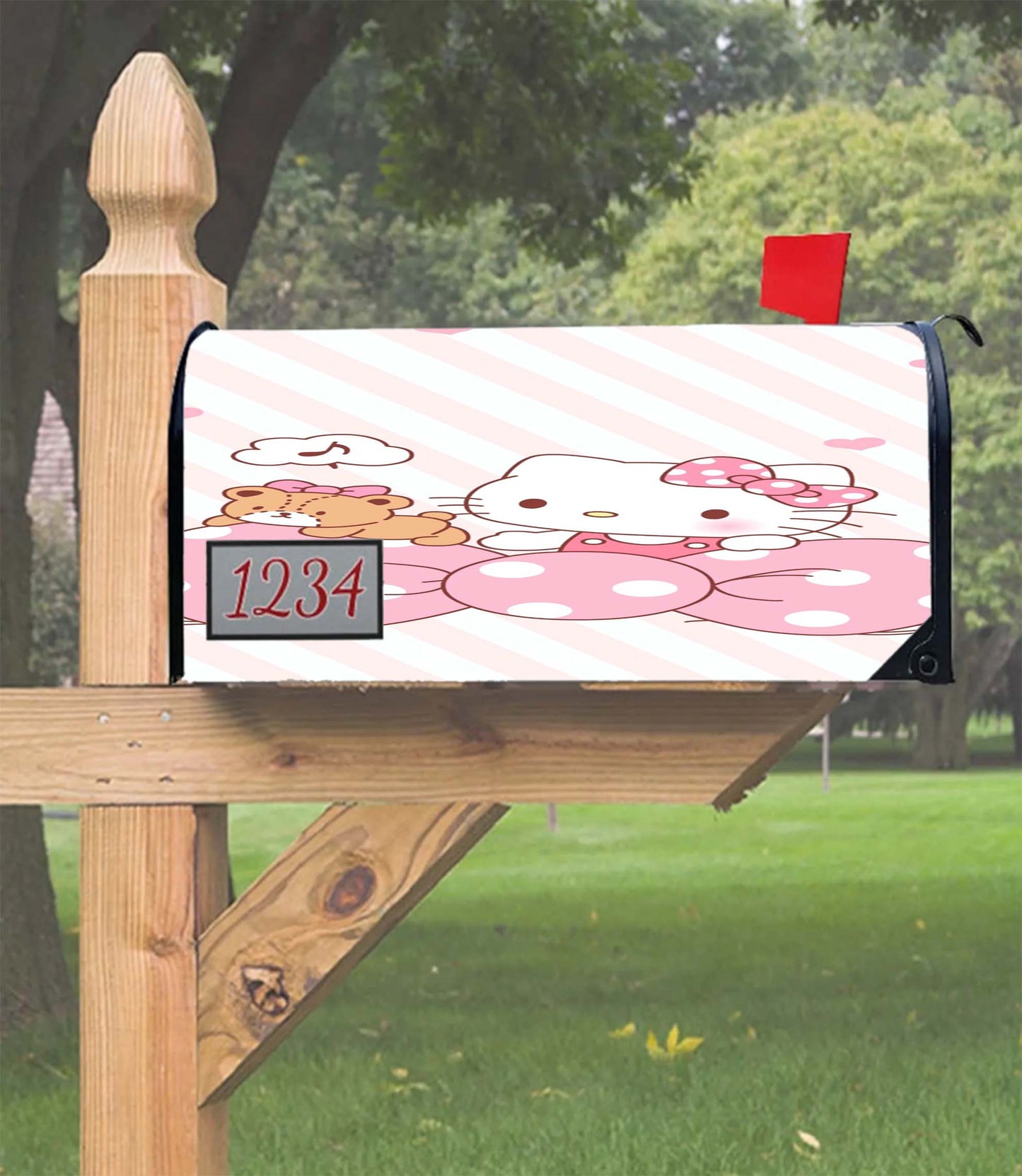 Hello Kitty Calm Pattern Mailbox Cover