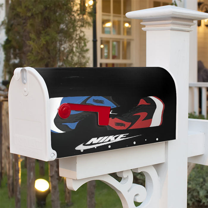 Air Jordan Nike Sneakers Magnetic Mailbox Cover 18" X 21" Outdoor Decor