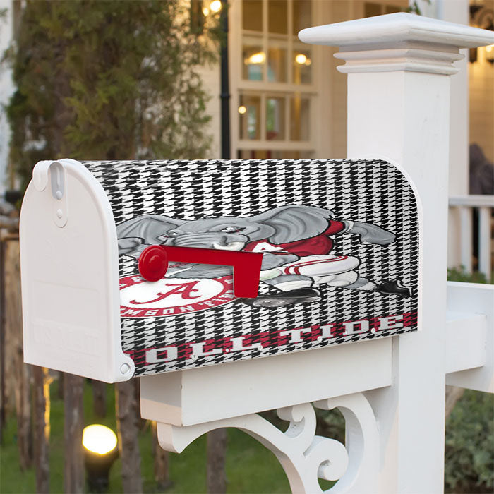 Alabama Crimson Roll Tide 2 Magnetic Mailbox Cover 18" X 21" Outdoor Decor