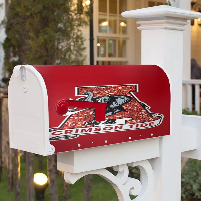 Alabama Crimson Tide Football Magnetic Mailbox Cover 18" X 21" Outdoor Decor