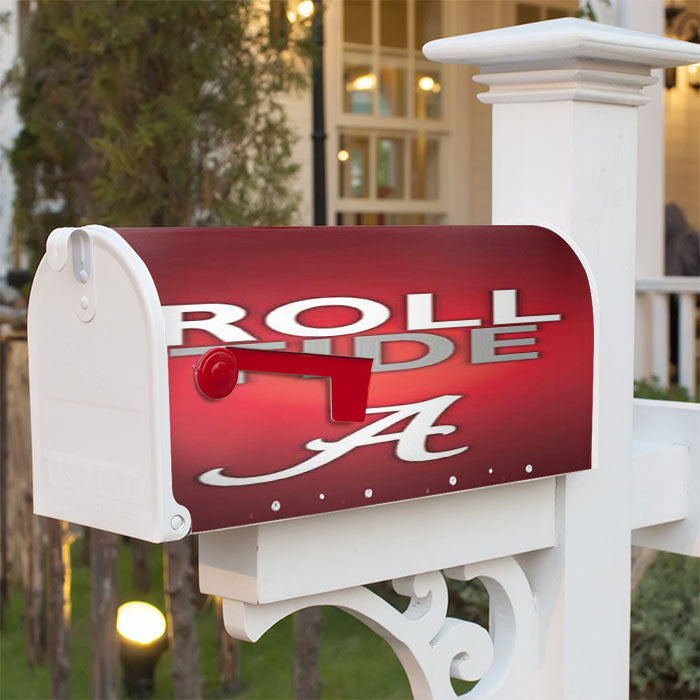 Alabama Crimson Tide Roll Tide Magnetic Mailbox Cover 18" X 21" Outdoor Decor