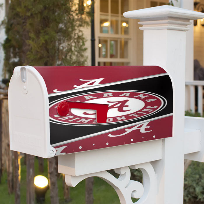 Alabama Ribbon Logo Magnetic Mailbox Cover 18" X 21" Outdoor Decor