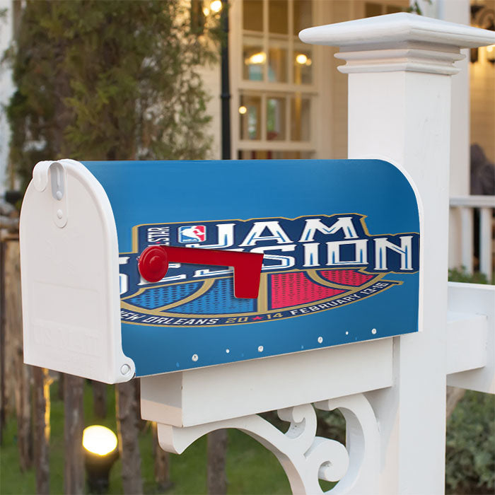 All Star Jam Session Blue Magnetic Mailbox Cover 18" X 21" Outdoor Decor