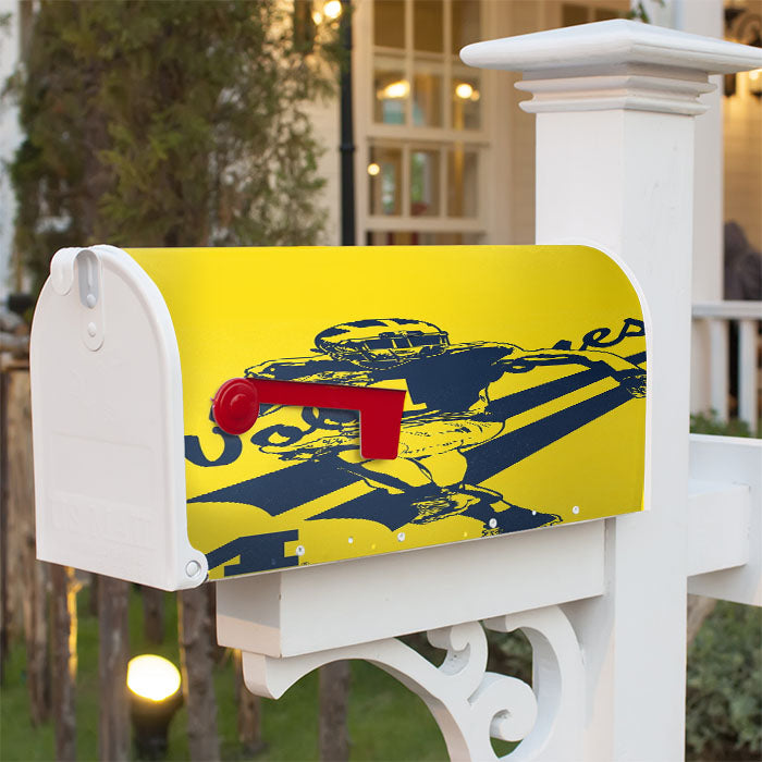 American Football Michigan Wolverines Club Magnetic Mailbox Cover 18" X 21" Outdoor Decor