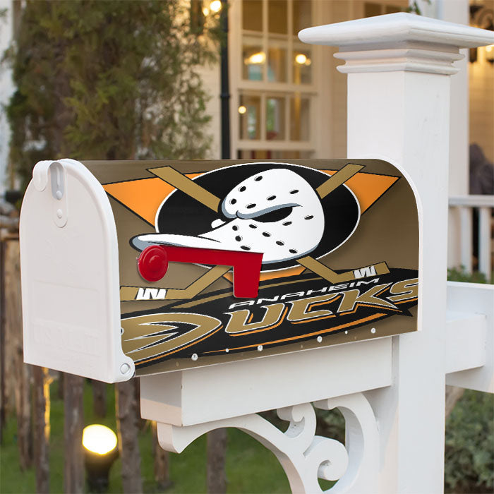 Anaheim Ducks Nhl Logo Magnetic Mailbox Cover 18" X 21" Outdoor Decor