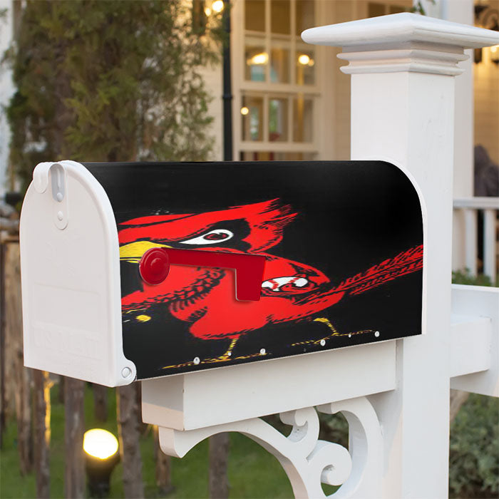 Angry Cardinal 8 Magnetic Mailbox Cover 18" X 21" Outdoor Decor