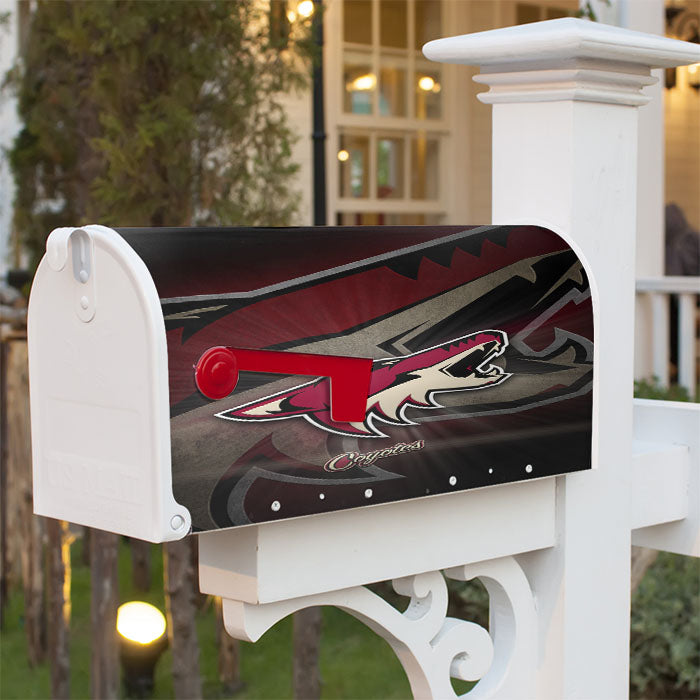 Arizona Coyotes Wolf Nhl Logo Magnetic Mailbox Cover 18" X 21" Outdoor Decor