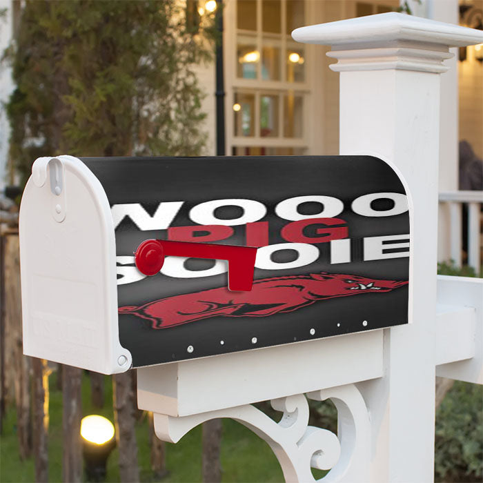 Arkansas Razorbacks Sooie Magnetic Mailbox Cover 18" X 21" Outdoor Decor