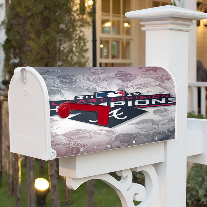 Atlanta Braves 2019 Nl East Division Champions Magnetic Mailbox Cover 18" X 21" Outdoor Decor