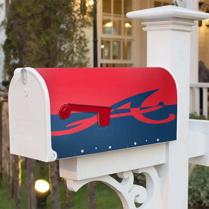 Atlanta Braves Insignia Magnetic Mailbox Cover 18" X 21" Outdoor Decor