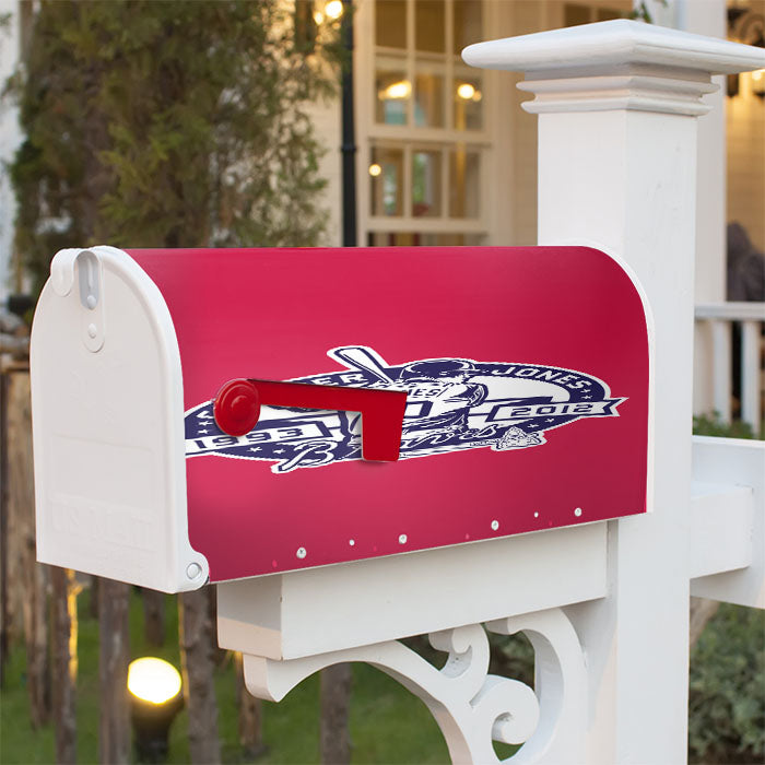 Atlanta Braves Logo Images Magnetic Mailbox Cover 18" X 21" Outdoor Decor