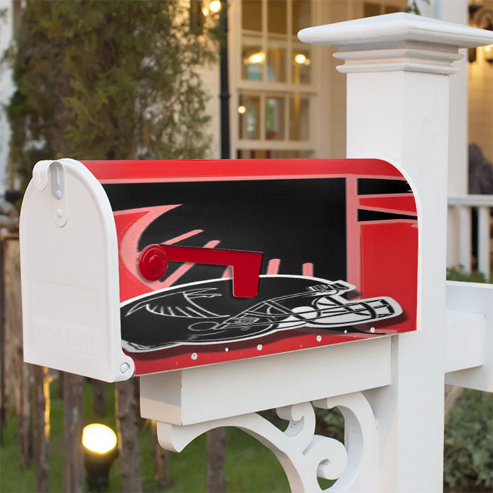 Atlanta Falcons Helmet Overlap Magnetic Mailbox Cover 18" X 21" Outdoor Decor