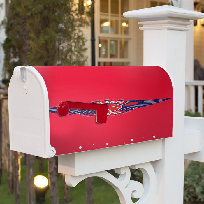 Atlanta Hawks Posed Magnetic Mailbox Cover 18" X 21" Outdoor Decor