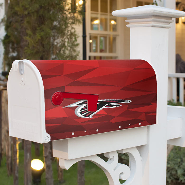 Atlanta Super Bowl Li Geometric Magnetic Mailbox Cover 18" X 21" Outdoor Decor